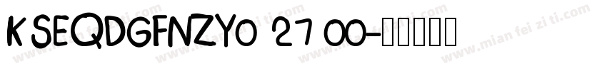 KSEQDGFNZY0 27 00字体转换